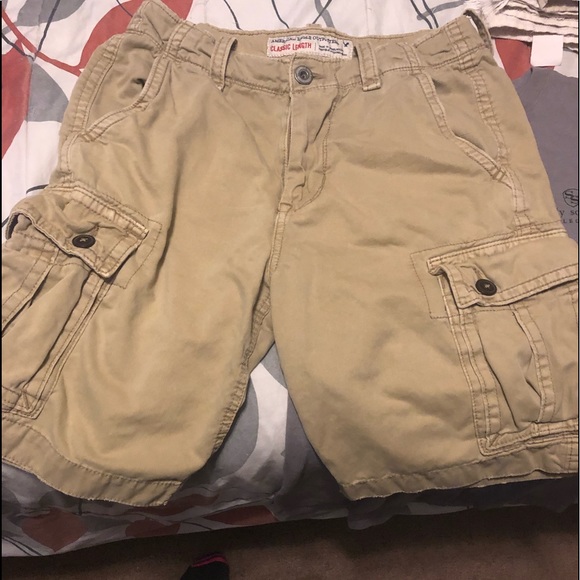 American Eagle Outfitters Shorts Mens Size 3 American Eagle Khaki Cargo Shorts Poshmark